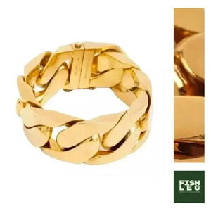 Celine Chunky Gold-Tone Link Bracelet